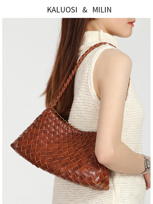 Women's Woven Retro Hand-woven Vegetable Basket Simple Bags