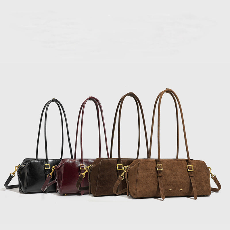Women's Style Design Light Luxury Portable Underarm Bowling Fashion Tote Bag