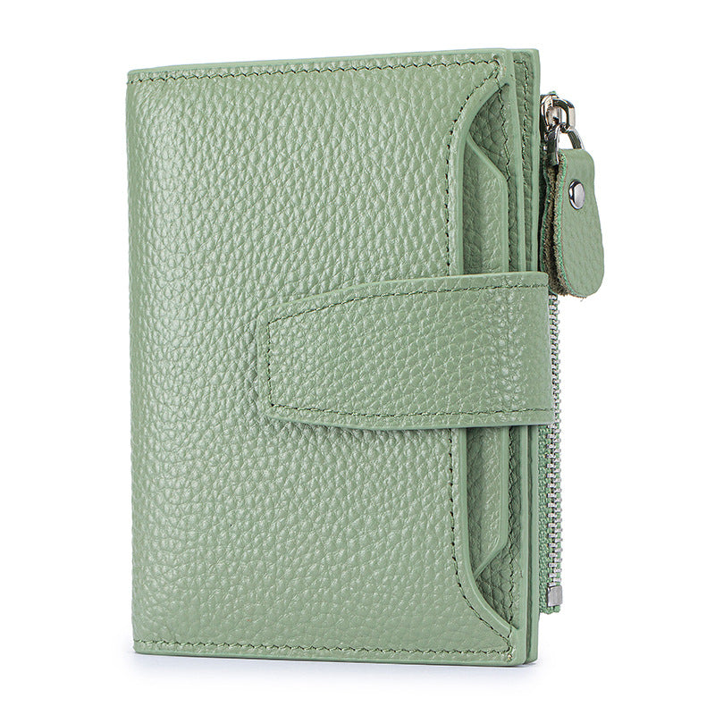 Genuine Leather Cowhide Swiping High Sense Ladies Wallet