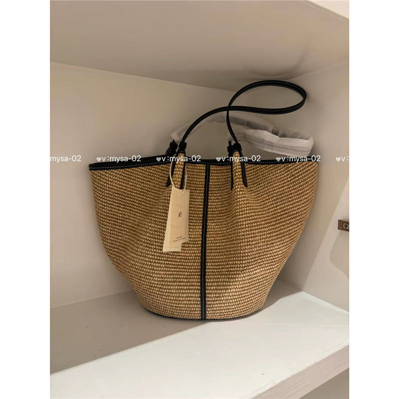 Women's Beach Design Large Capacity Totes Knitted Vacation Bags