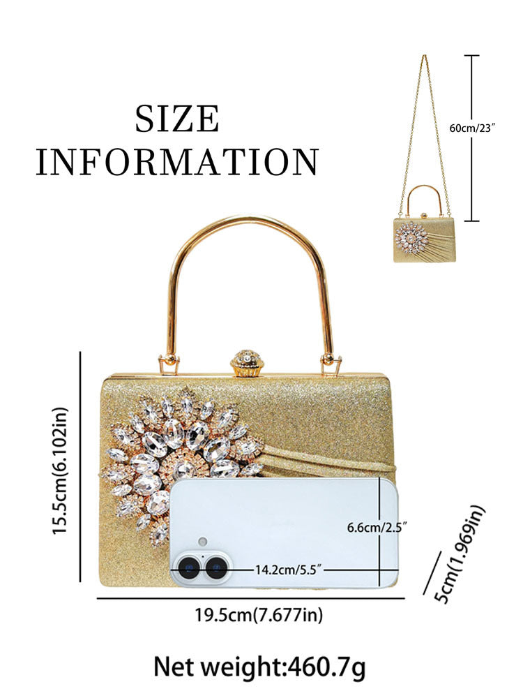 Stylish Women's Niche Diamond Banquet Fashion Dinner Bag