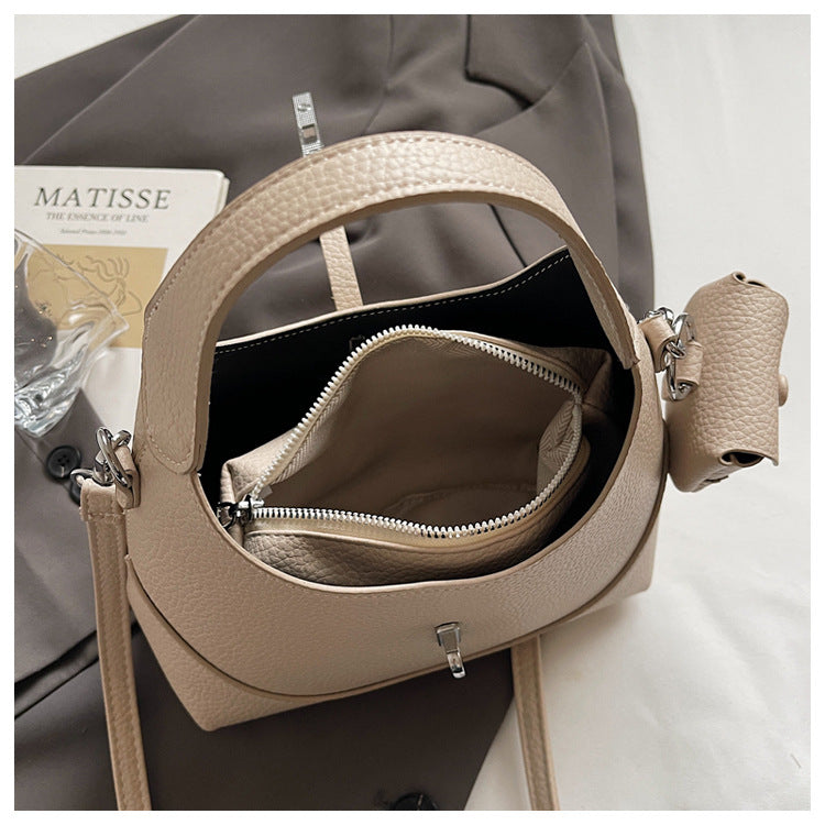 Women's Korean Style Niche Soft Leather Lazy Temperament Handbags