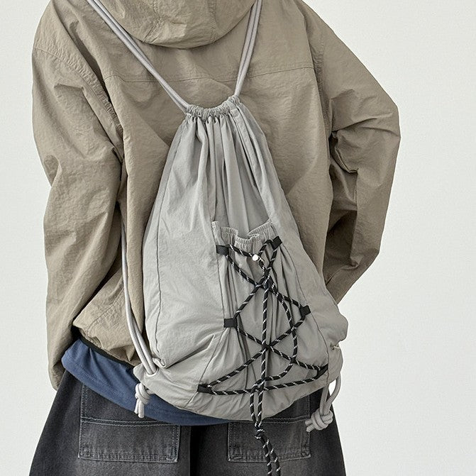 Women's & Men's Minority Commuter Lightweight Drawstring Bundle Nylon Women's Shoulder Bag