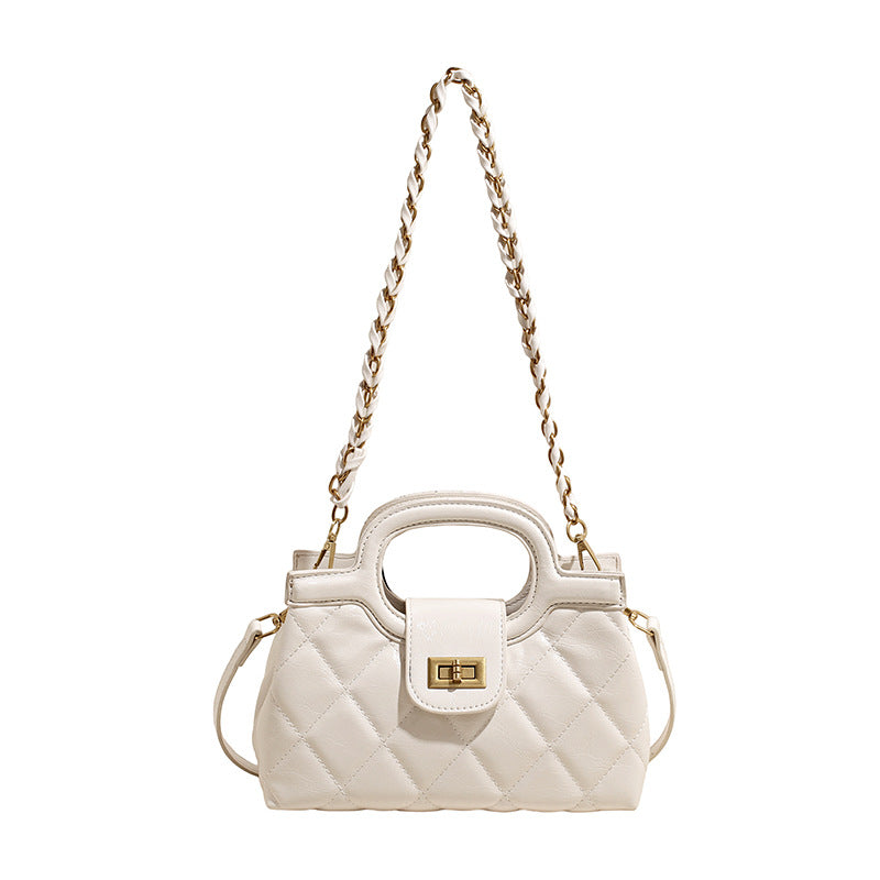 Graceful Women's Fashion Rhombus Chain Niche Women's Shoulder Bag
