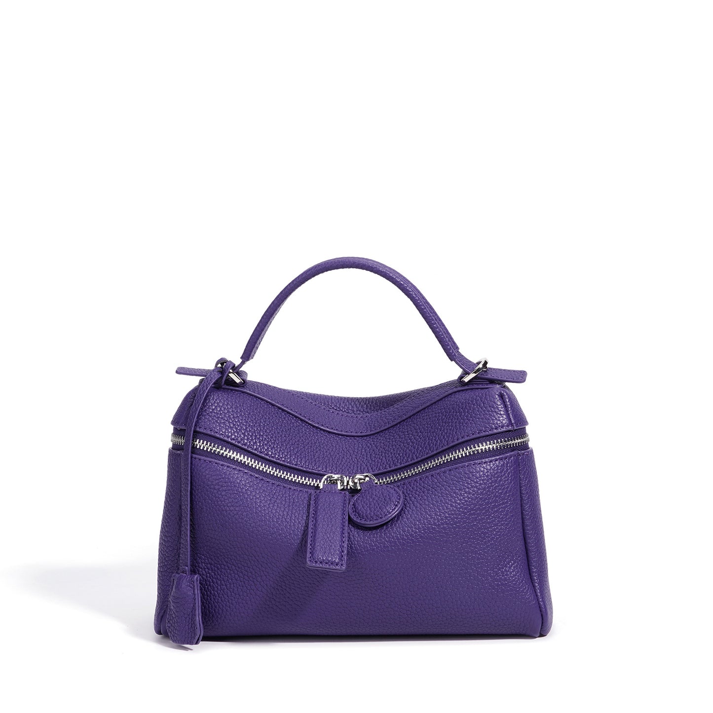 Women's Korean Style Versatile Soft Leather Genuine Solid Color Bags