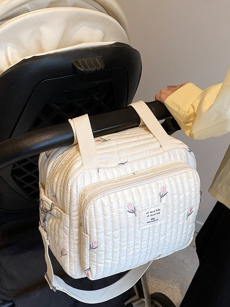Large Capacity Bear Embroidery Diaper One For Going Bags