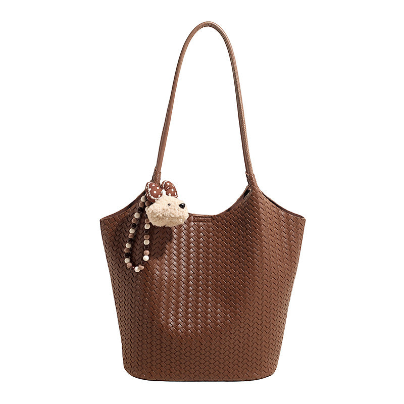 Woven Straw Female Large Capacity Versatile Fresh Seaside Beach Women's Shoulder Bag