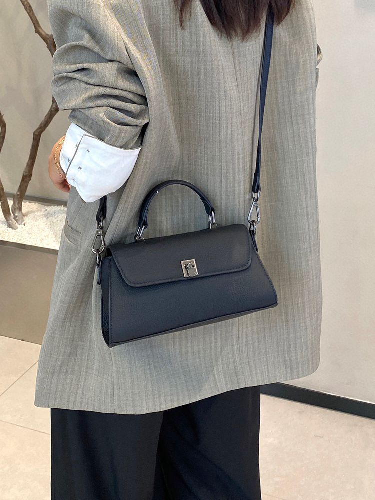Women's Portable Female Lady Minority Genuine Leather Commuter Small Square Bag