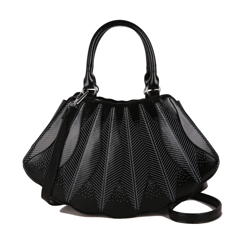 Advanced Texture Stitching Shell Western Style Handbags