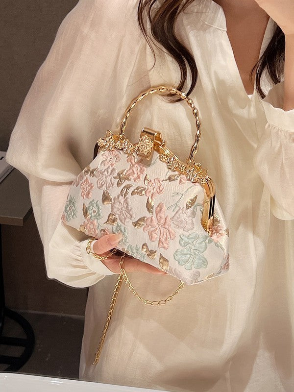 Women's Embossed Chinese Style Cheongsam Elegant Spring Coin Purses