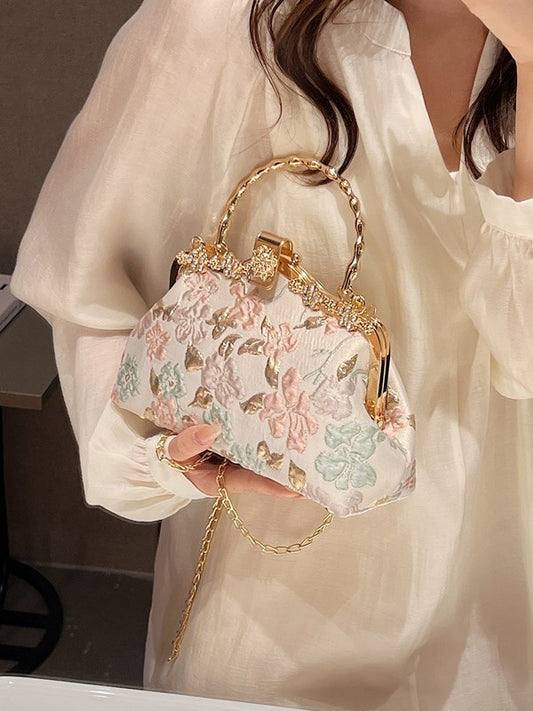 Women's Embossed Chinese Style Cheongsam Elegant Spring Coin Purses