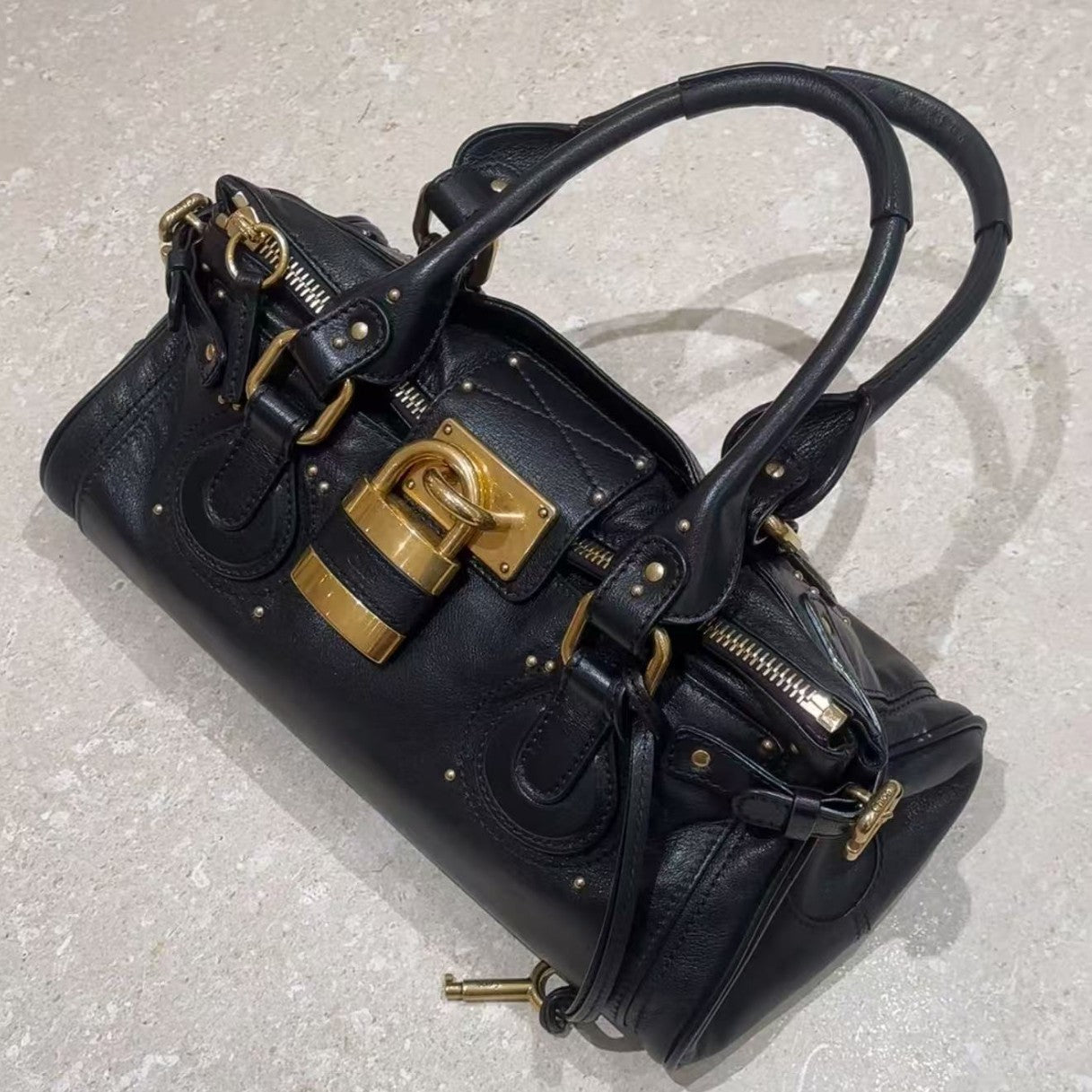 Women's Hot Retro Distressed Chloe Paddington Portable Women's Handbag