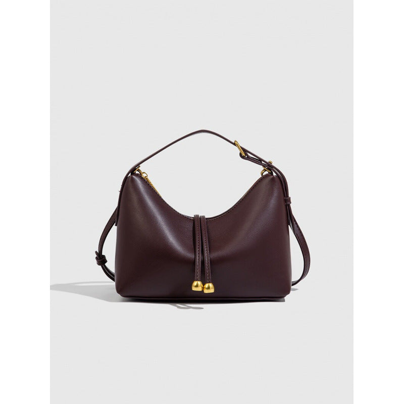 Women's Z Soft Leather Versatile Fashion Commuter Underarm Women's Messenger Bag