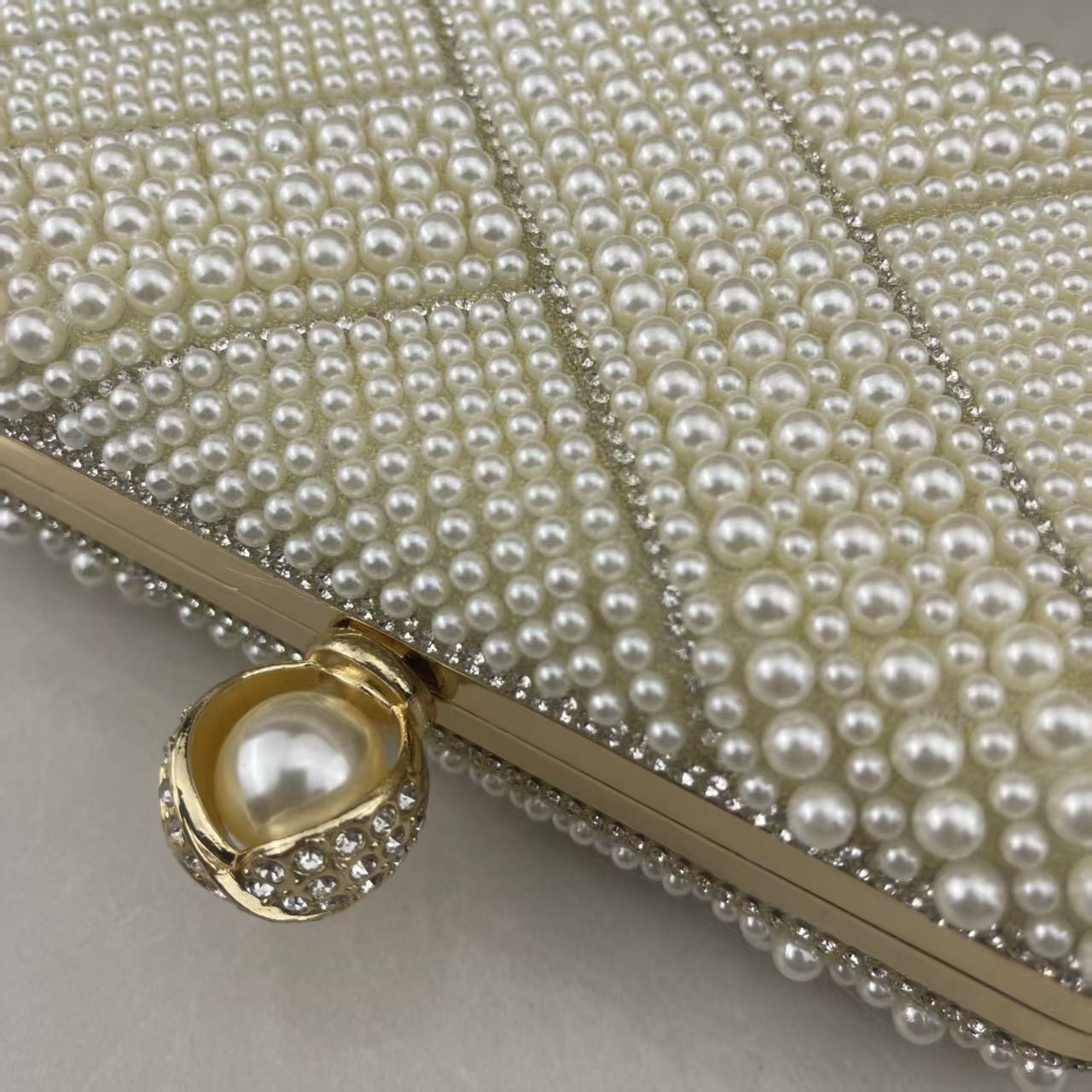 Elegant Attractive Handmade Pearl Original Order Dinner Bag