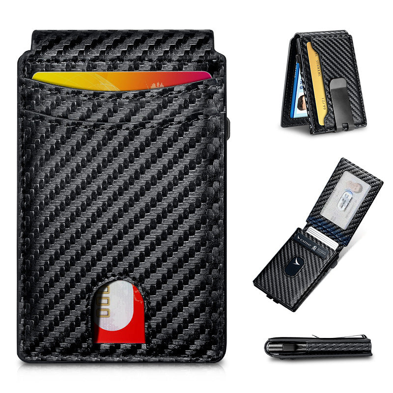 Men's Automatic Pinball Swiping Bank Aluminum Box Credit Men's Wallet