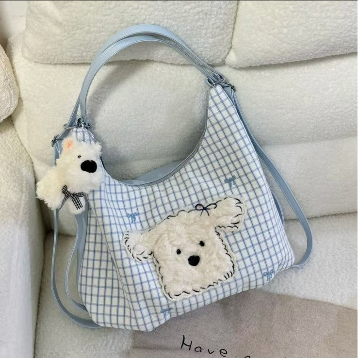 Women's Cute Western Highland Plaid Fashion Large Bags