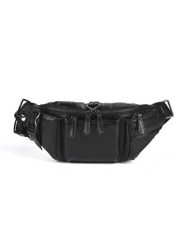 Men's Zipper Retro Color Matching Fashion Leisure Men's Fanny Pack