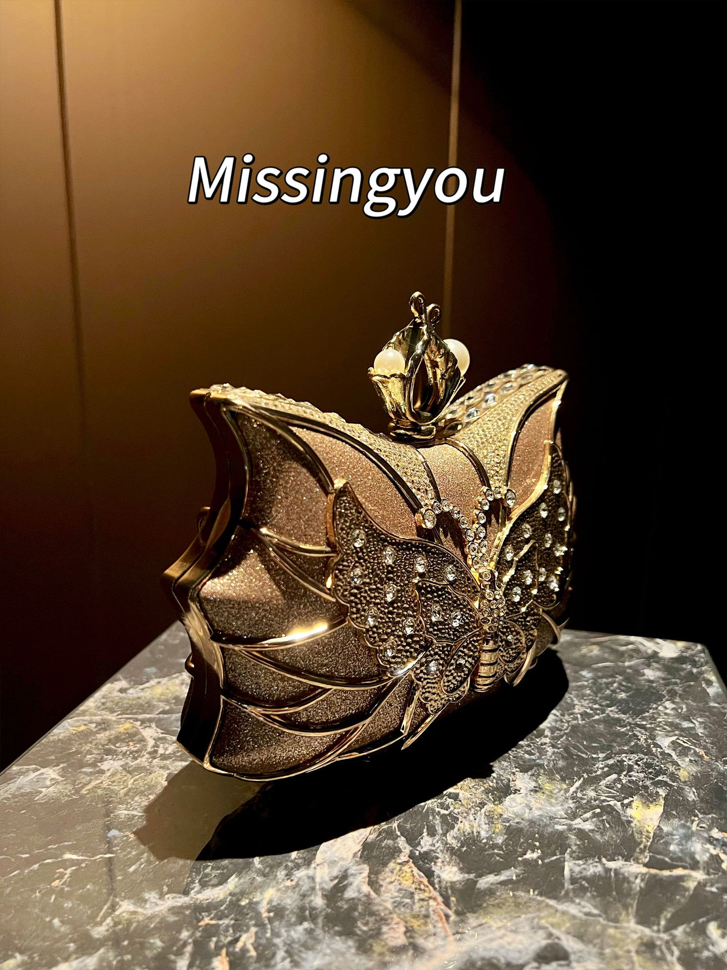 Diamond Banquet Clutch Exquisite Light Luxury Dinner Bag