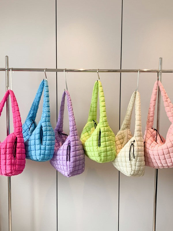 Women's Pleated Cloud Large Capacity Down Cotton Bags