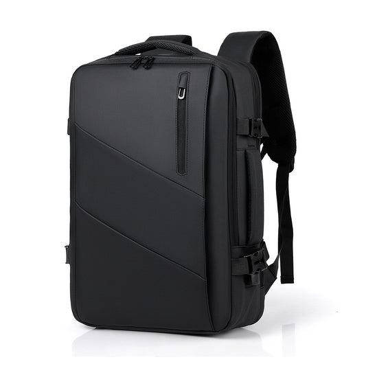 Men's Large Capacity Waterproof Scalable Computer Business Backpack