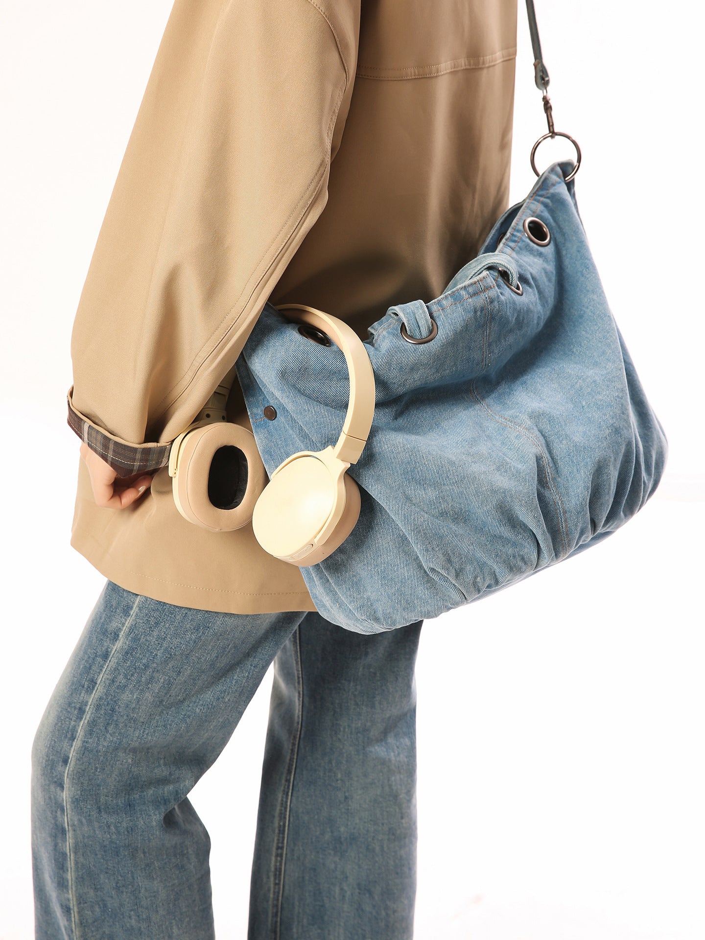 Women's Idle Denim Canvas Large Capacity Class Women's Shoulder Bag