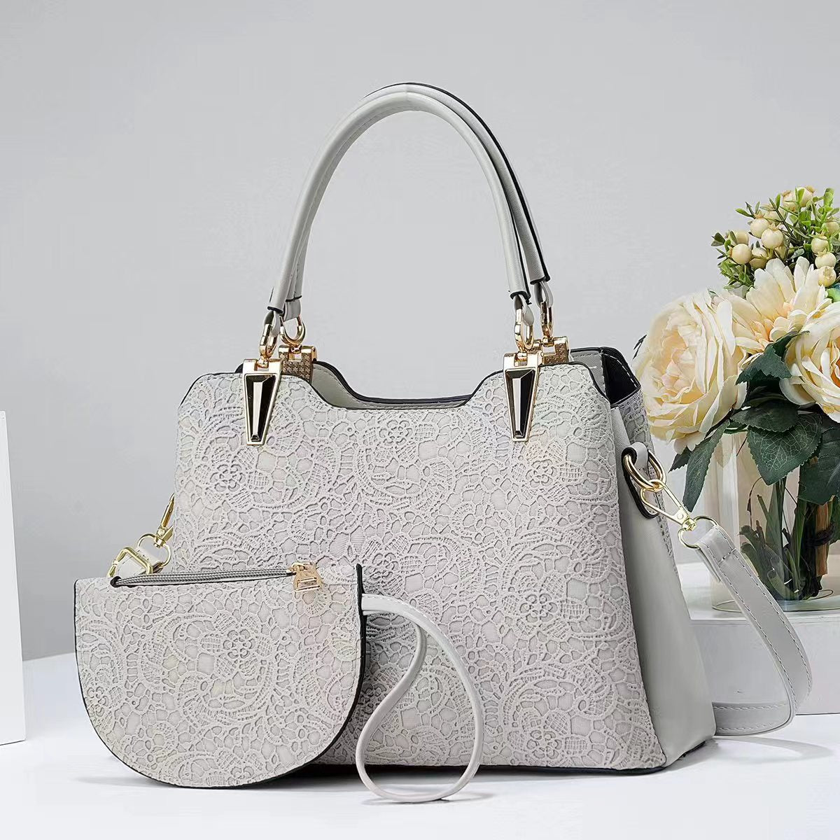 Women's Capacity Elegant Two-piece Set Portable Fashion Bags