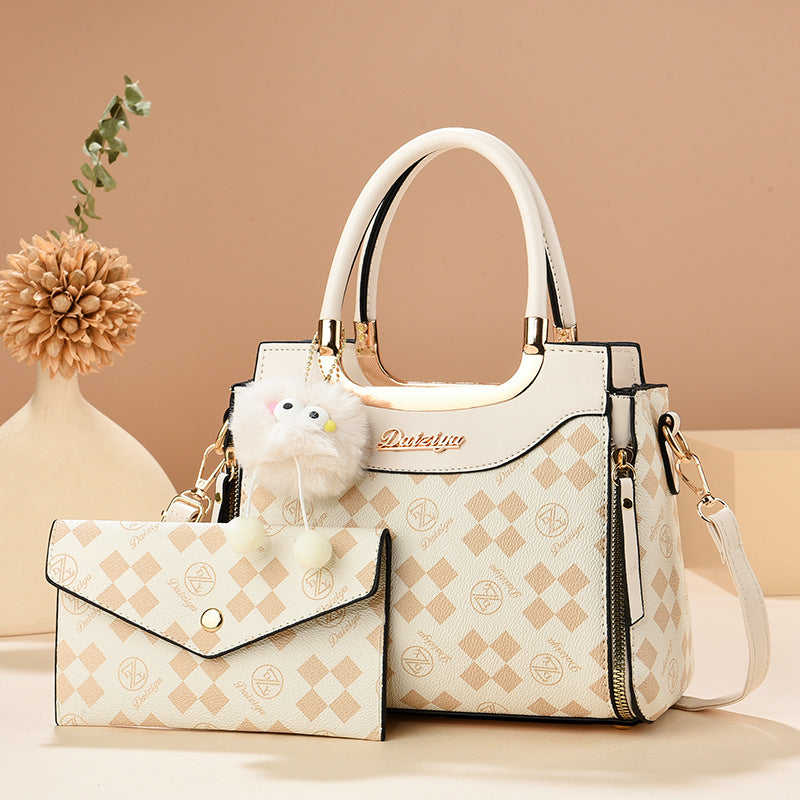 Simple High Sense Mother Fashionable Printed Shoulder Bags
