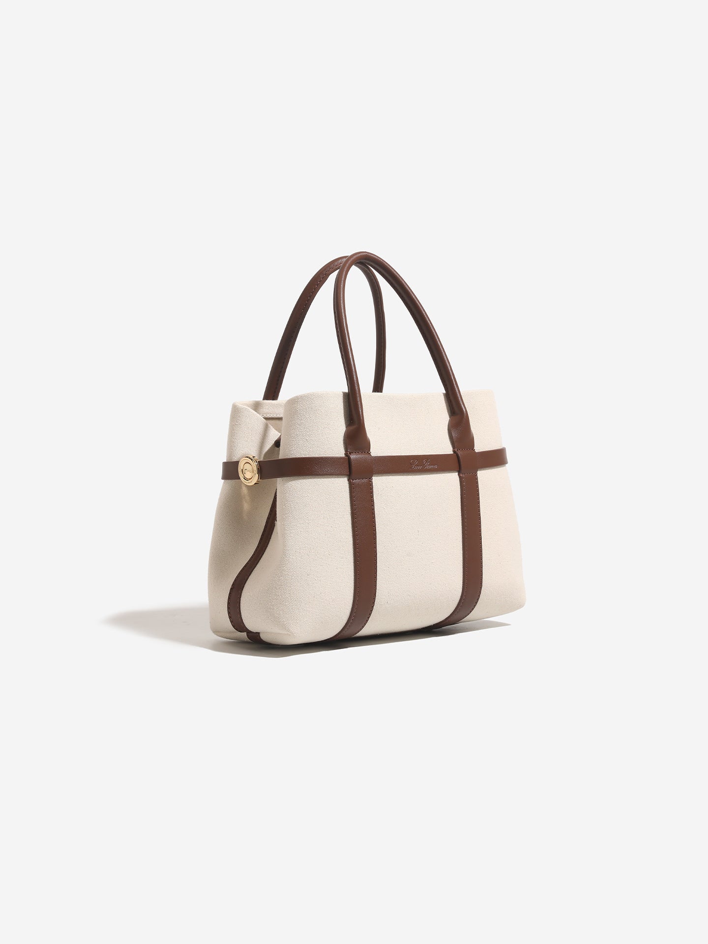 Women's Large Capacity Stitching Genuine Leather Vegetable Basket Commuter Fashion Women's Handbag