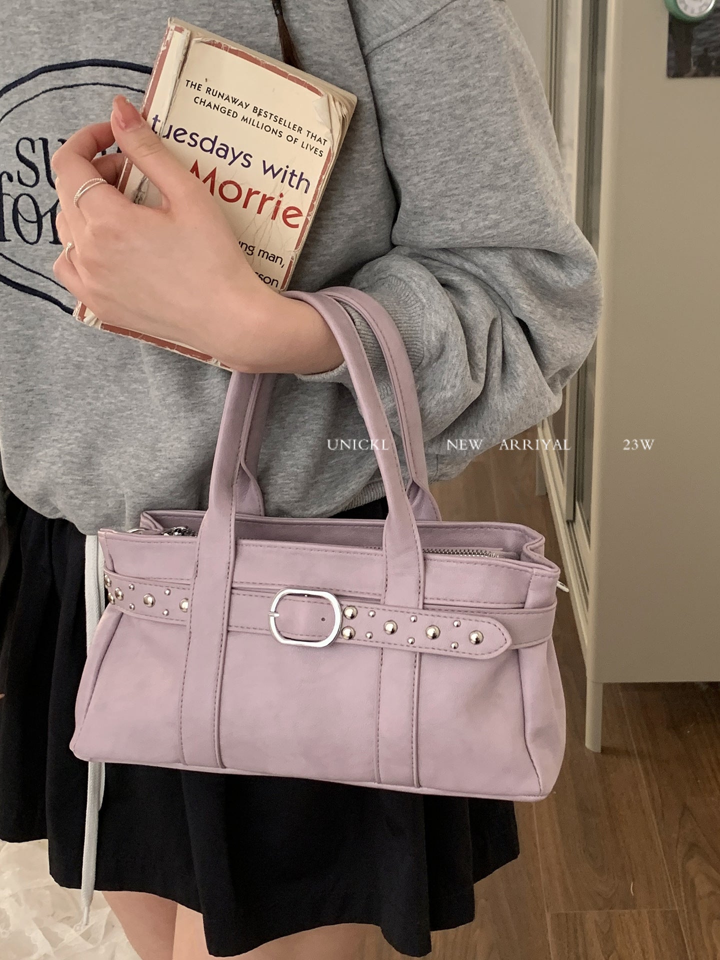Women's Korean Spring Carrying Simple Commuter Small Square Bags
