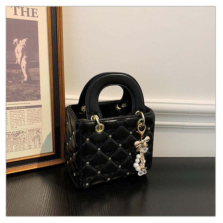 French Minority Style Summer Rhombus Embroidered Bags