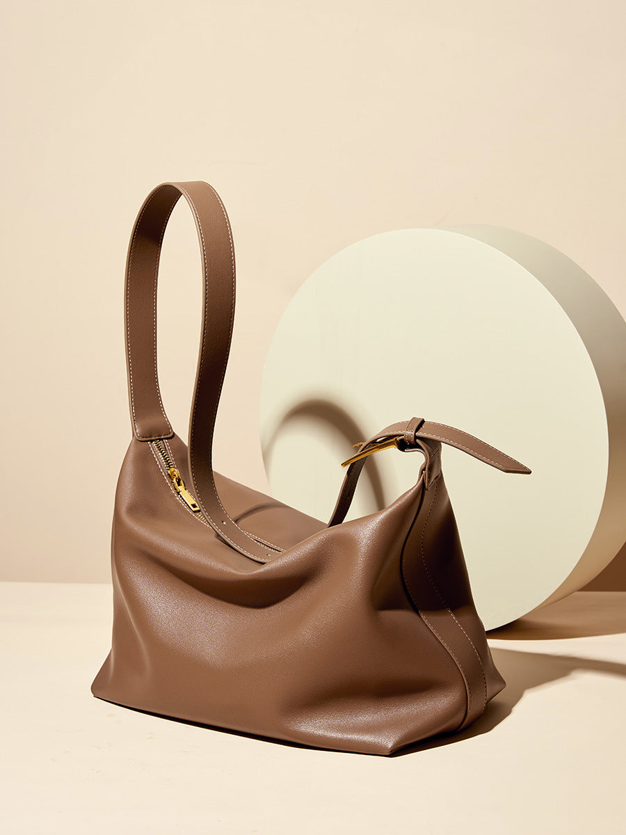 Women's Genuine Leather Underarm Large Hobo Cow Tote Bags