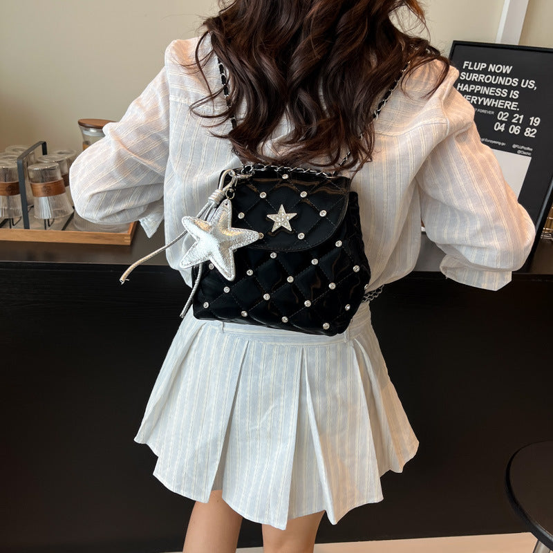 Classic Style Diamond Chain Underarm Female Women's Shoulder Bag