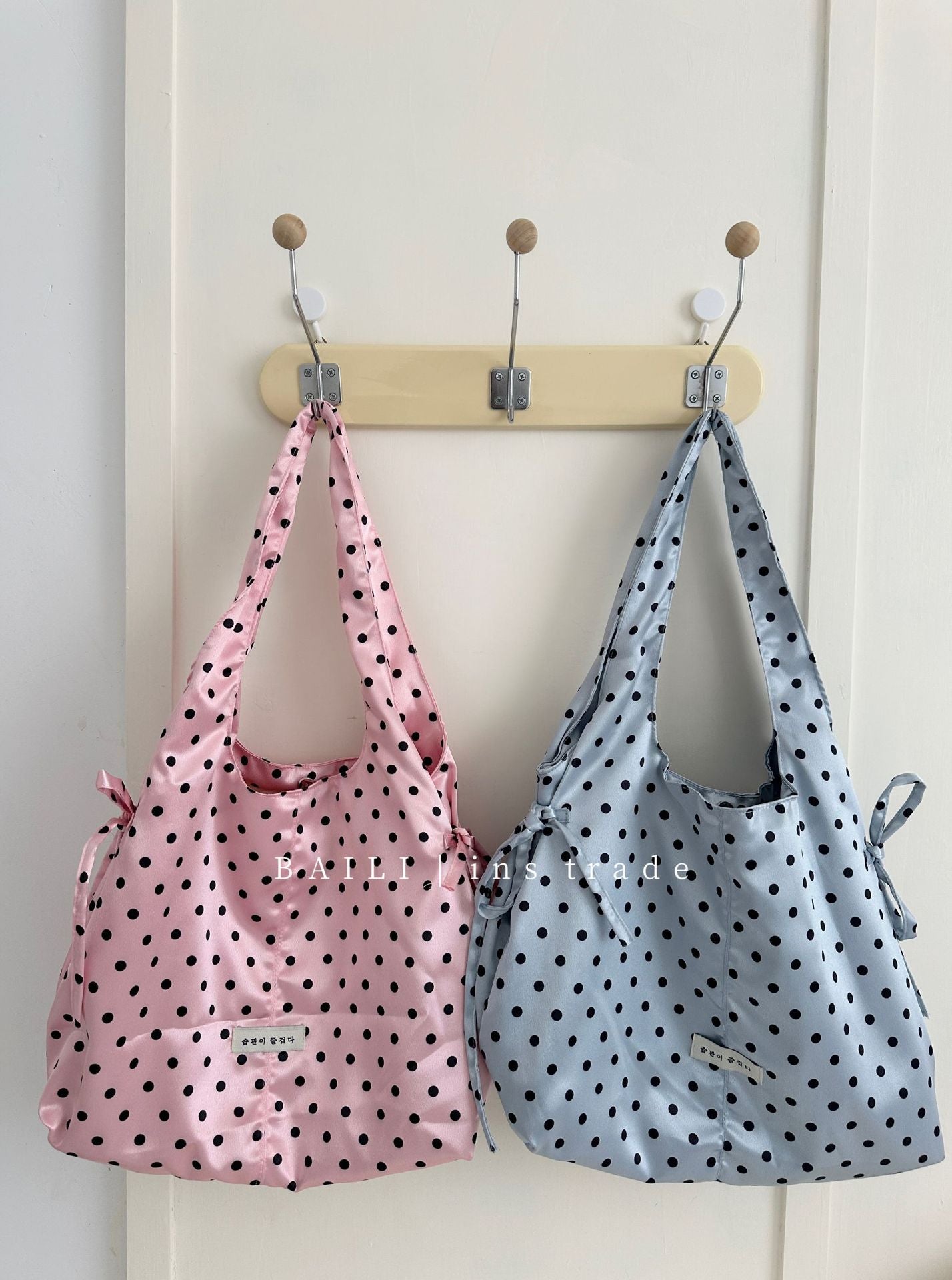 Dot Pearl Sweet Fresh Large Capacity Leisure Women's Shoulder Bag