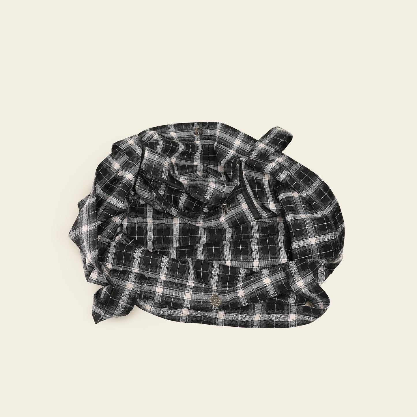 Women's Korean Style Plaid Versatile Fashion Letter Printed Contrast Color Bags