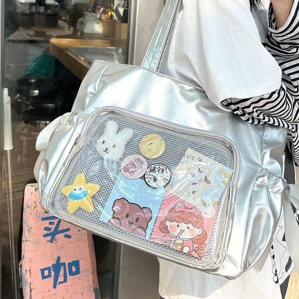 Butterfly Cartoon Double-sided Transparent Carrying Easy Matching Tote Bags