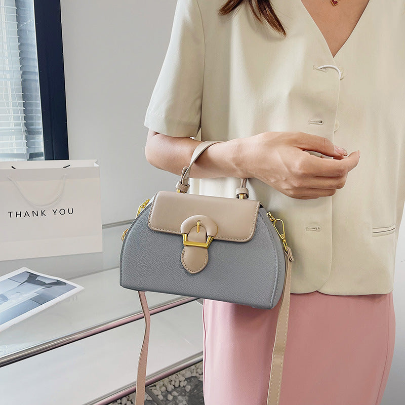 Women's Fashion Color Contrast Portable Minority Popular Bags