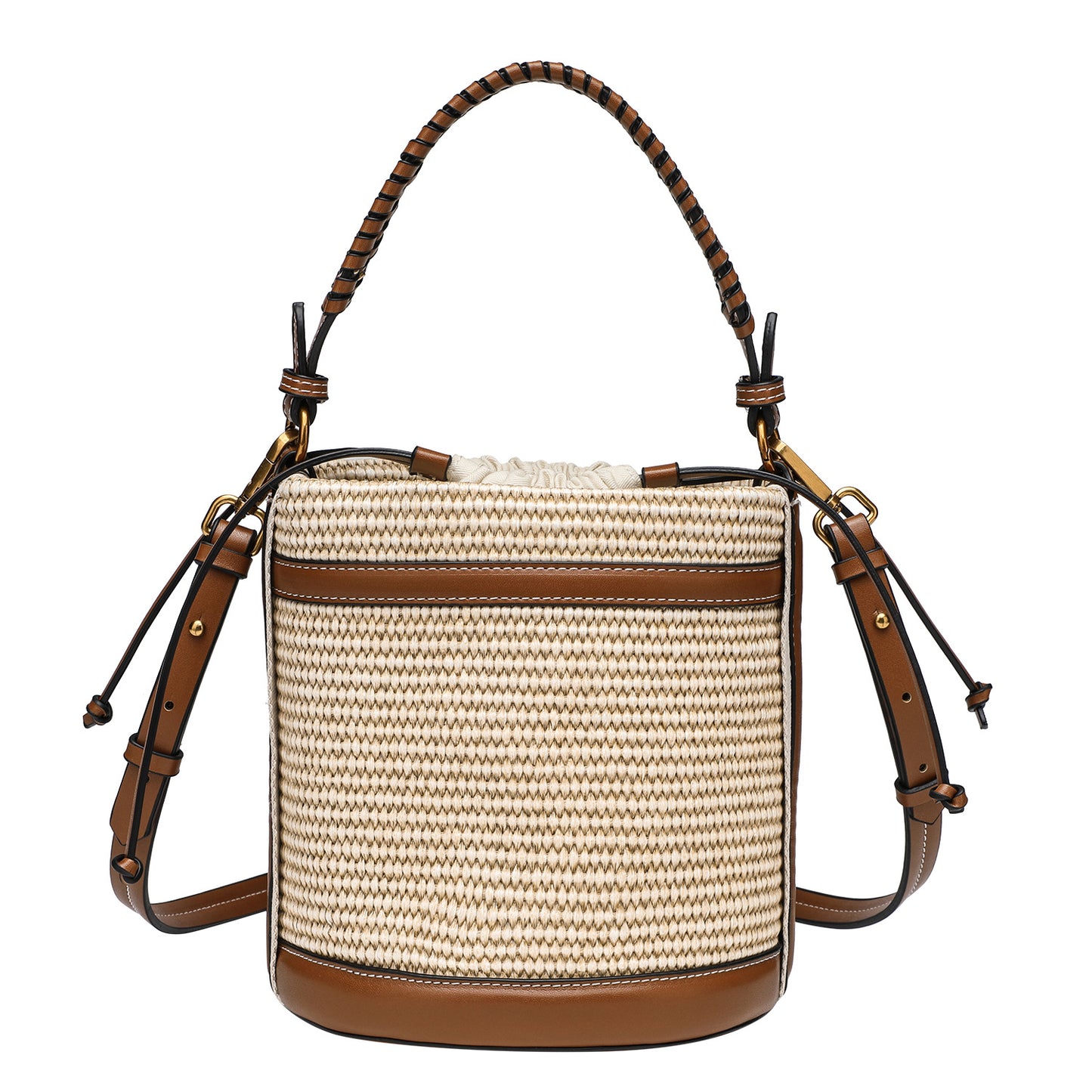 Women's Home Straw Woven Western Style Portable Beach Personalized Bags