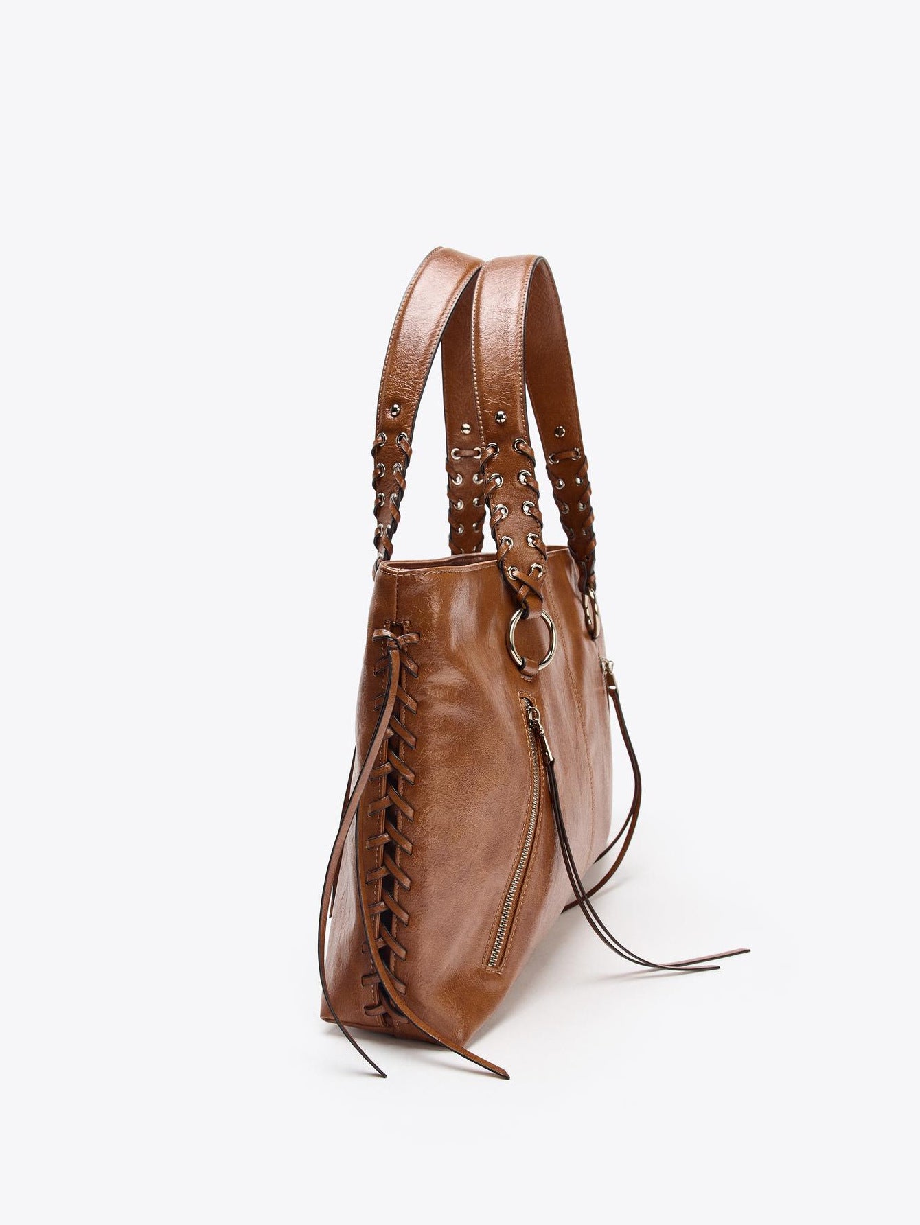 Women's Retro Large Capacity Rivet Rope Women's Handbag