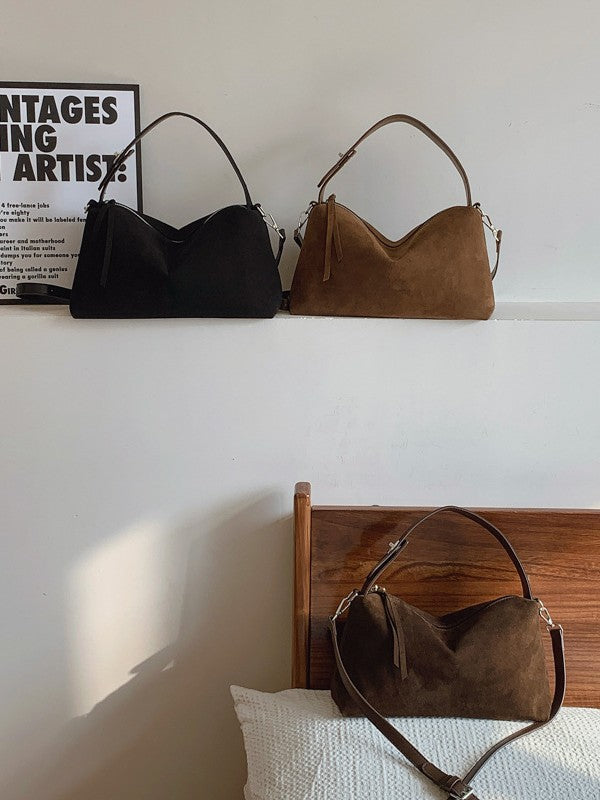 Women's Frosted Underarm Fashion Simple Large Capacity Handbags