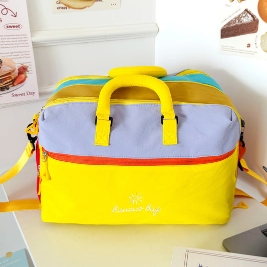 Women's Dopamine Large Capacity Hand-held Contrast Color Women's Shoulder Bag