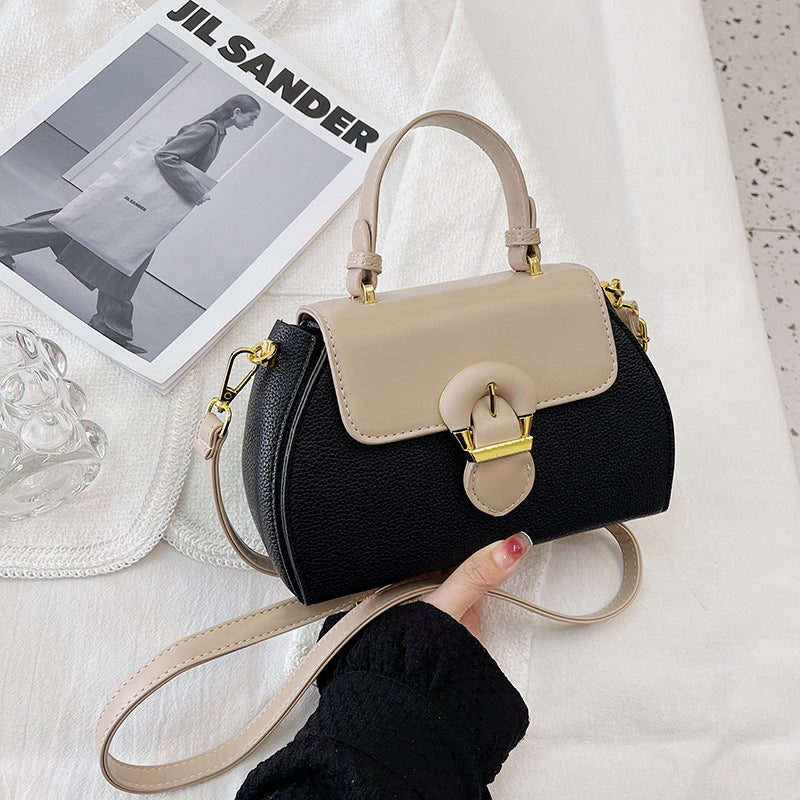 Women's Fashion Color Contrast Portable Minority Popular Bags
