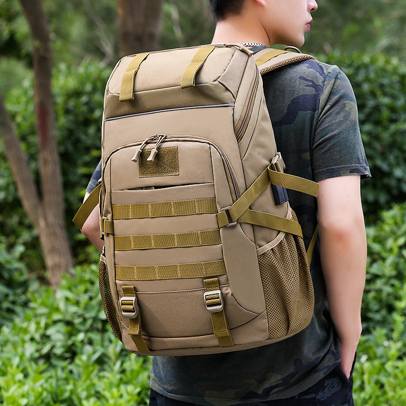 Men's Large Capacity Hiking Portable Combat Burden Universal Backpack