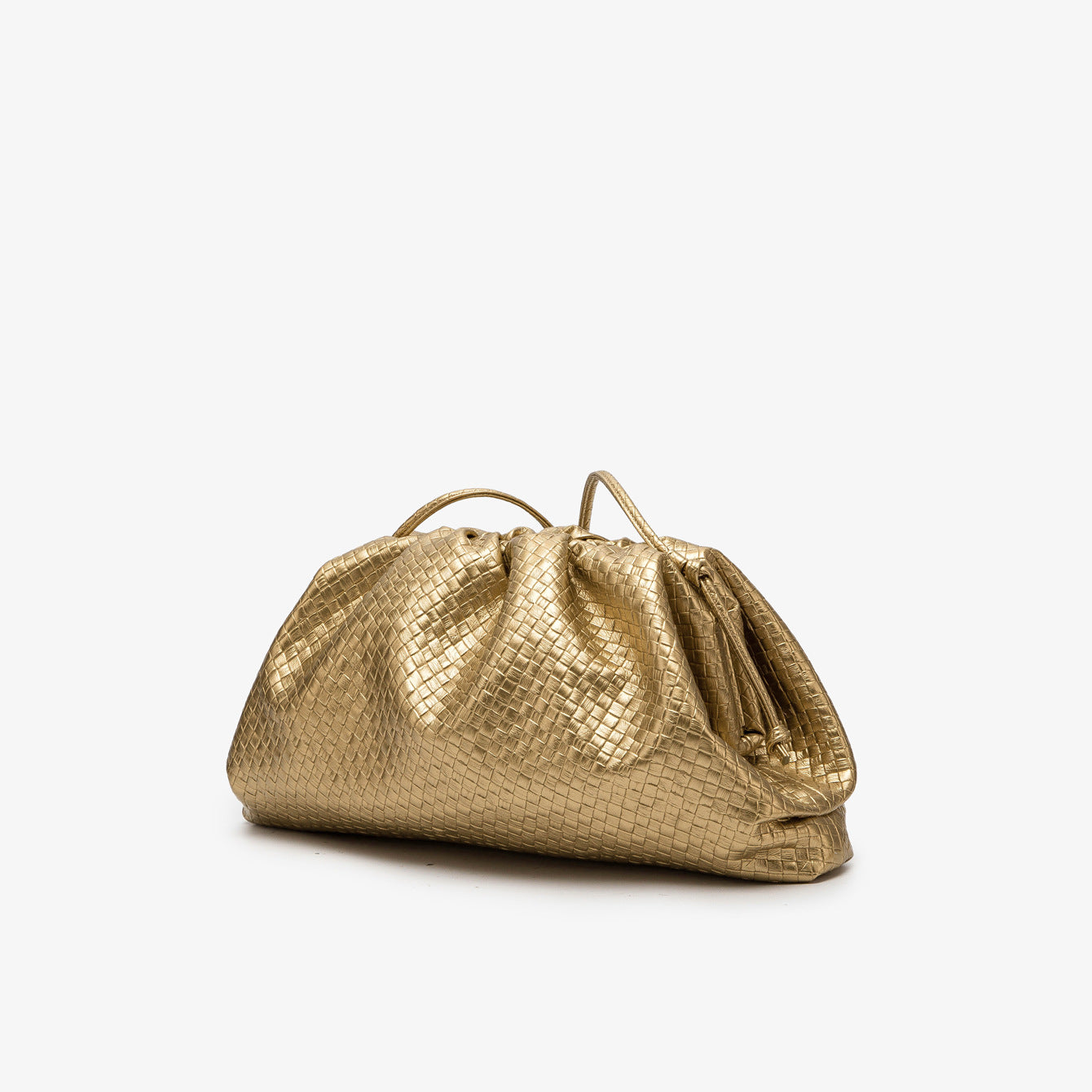 Women's Golden Cloud Large Size Woven Dumpling Women's Shoulder Bag