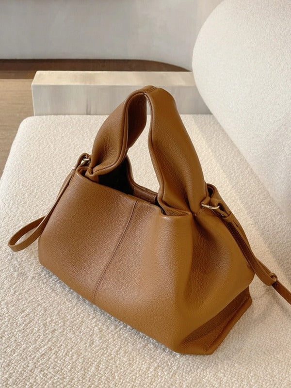 Women's French Niche Cloud Cowhide Dumpling Women's Shoulder Bag