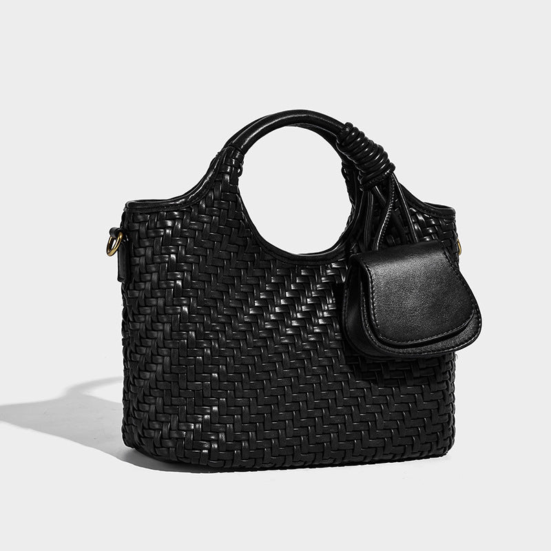 Women's Hand-woven High-grade Vegetable Basket Fashion Mother Women's Shoulder Bag