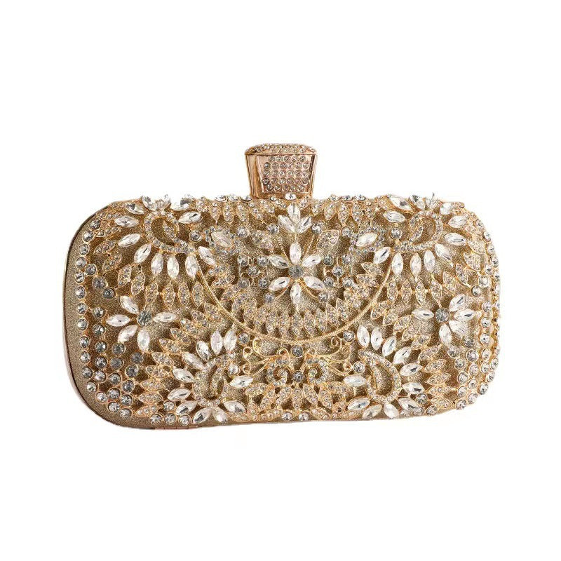 Women's High Sense Niche Diamond Banquet Clutch Dinner Bag