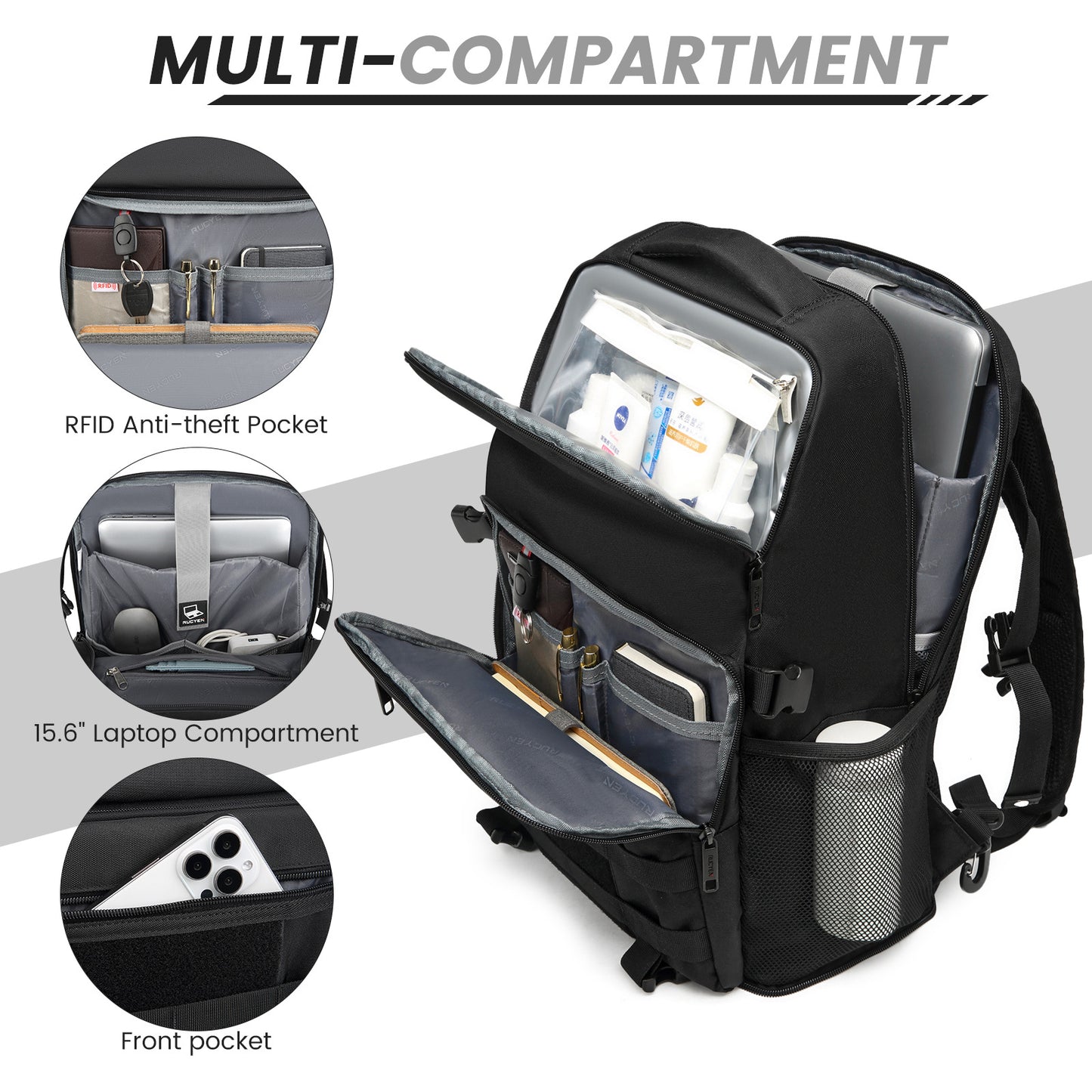 Lunch Insulation Cold Removable Box Unisex Mountain Climbing, Hiking Bag