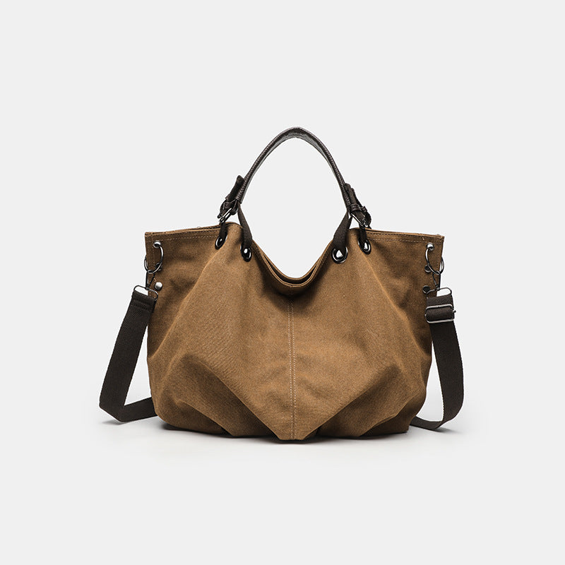 Women's Commuter Lazy Style Large Capacity Canvas Tote Bag