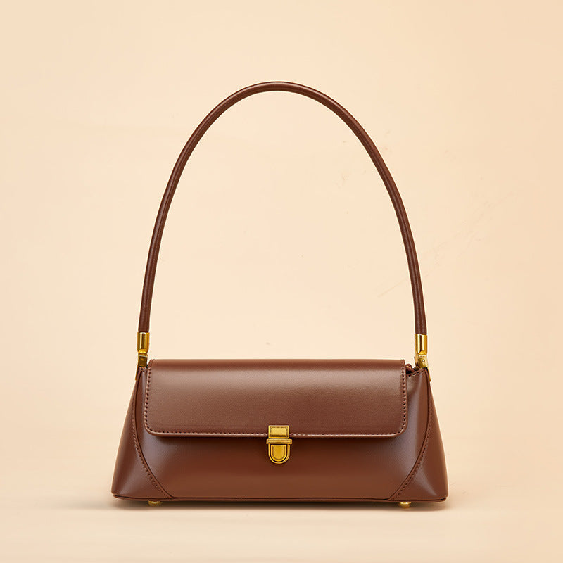 Women's Niche Baguette Genuine Leather Underarm Summer Women's Handbag