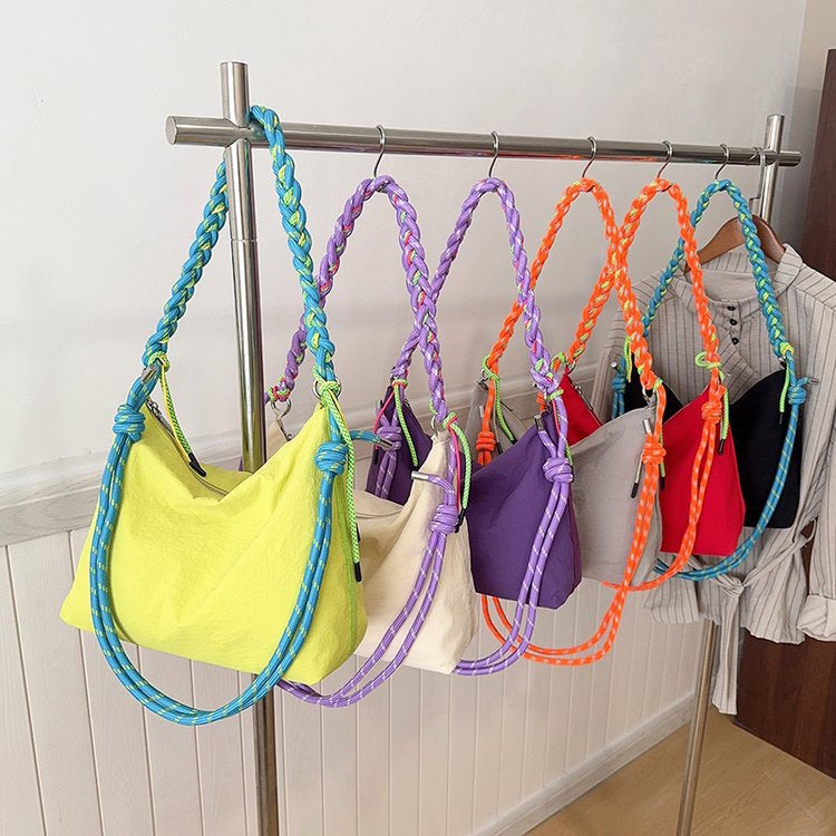 Women's Trendy High-grade Large Capacity Drawstring Nylon Women's Shoulder Bag